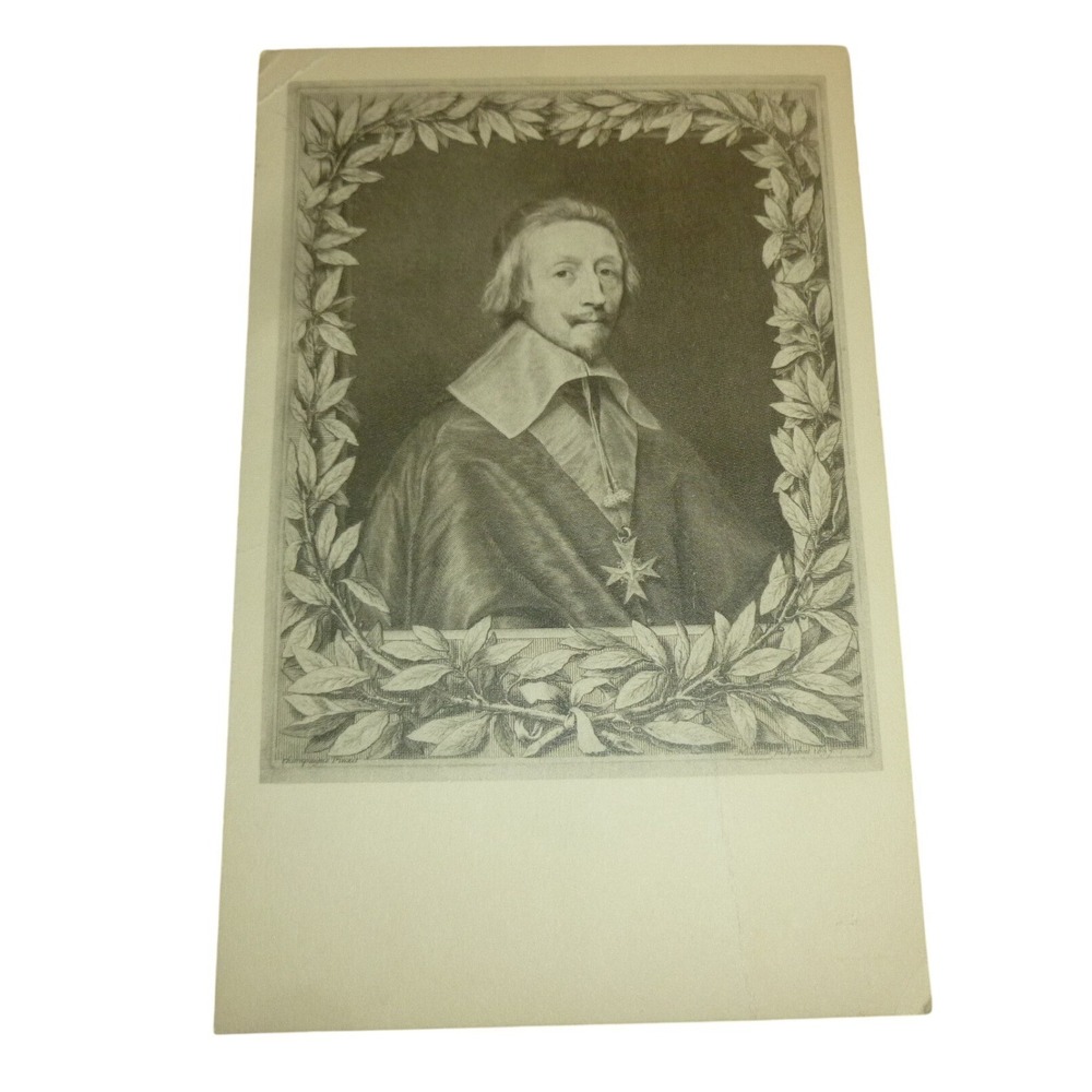 National Gallery of Art Postcard Cardinal Richelieu Robert Nanteuil‎ Engraving